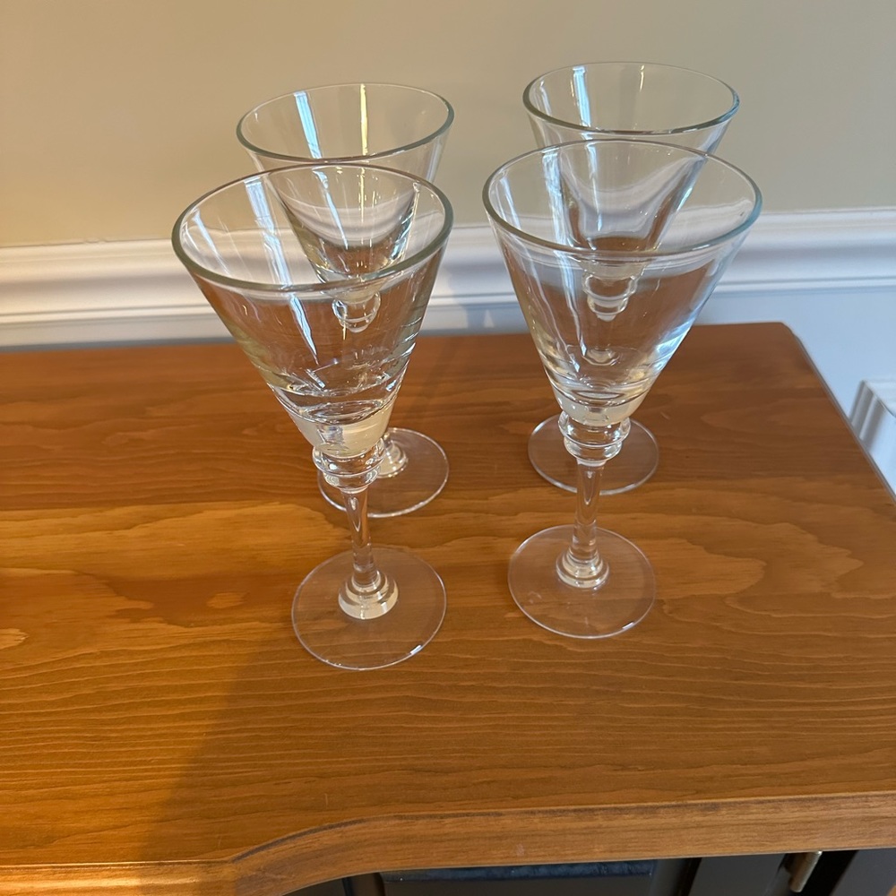 Pottery Barn Wine Glasses-Set of Four
